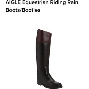 AIGLE Equestrian Riding Rain Boots/Booties Size 10